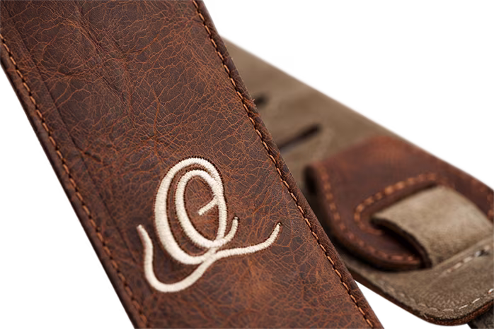 Ortega Suede Strap Caramel - Kytarový popruh