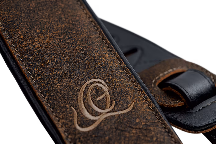 Ortega Leather Strap Dessert Stone - Kytarový popruh