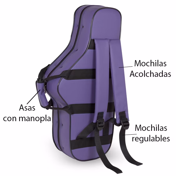 Ortolá 113BRG Case Amelie, Purple - Pouzdro na altsaxofon