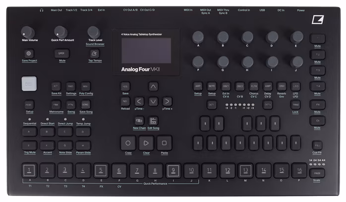 Elektron Analog Four MKII - BK (rozbalené) - Syntezátor