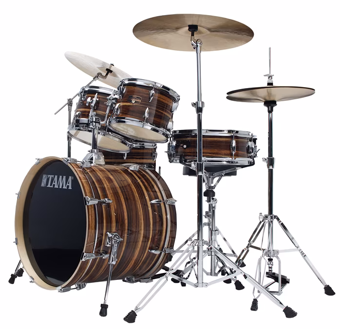 Tama Imperialstar Coffee Teak Wrap Studio Set - Bicí souprava s činely