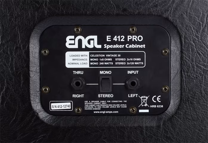 Engl 4x12 PRO Straight E412VGB - Kytarový reprobox