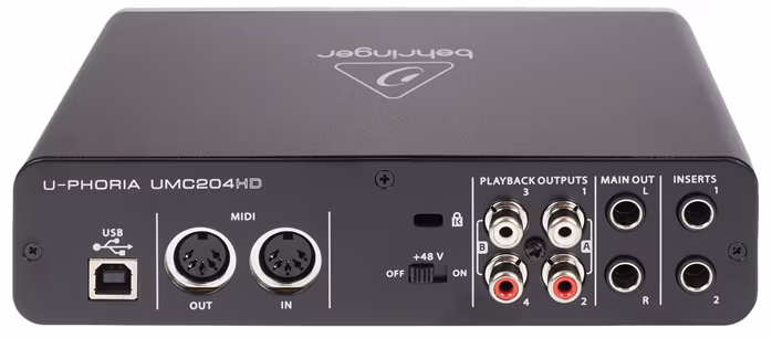 Behringer UMC204HD - USB zvuková karta