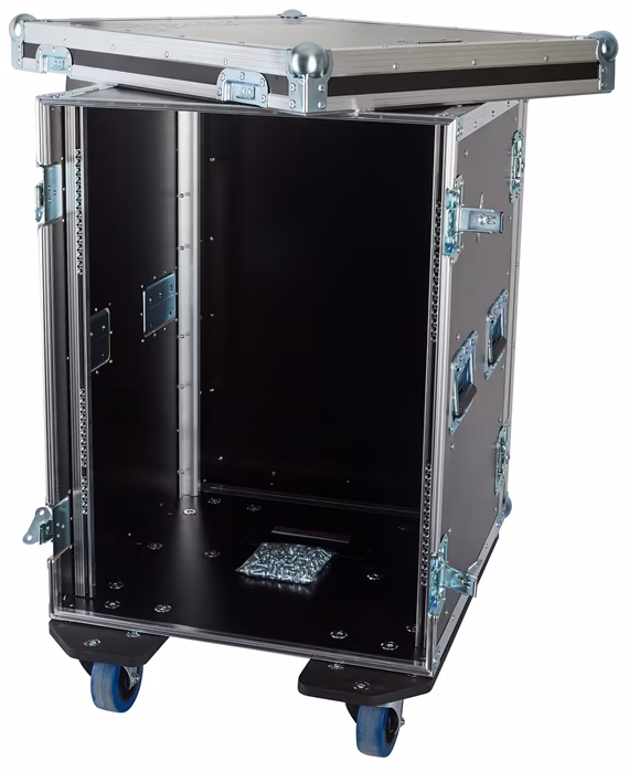 Razzor Cases 15U rack 450 s kolečky - Rack case