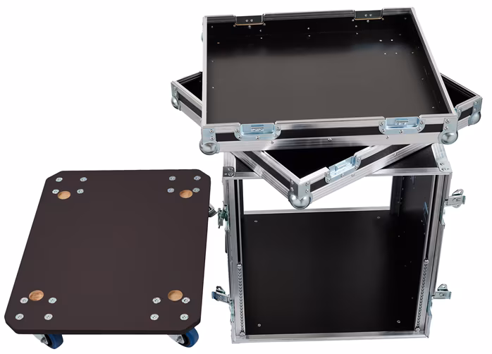 Razzor Cases HEXA 12U rack 500 s odnímatelným podvozkem - Rack case