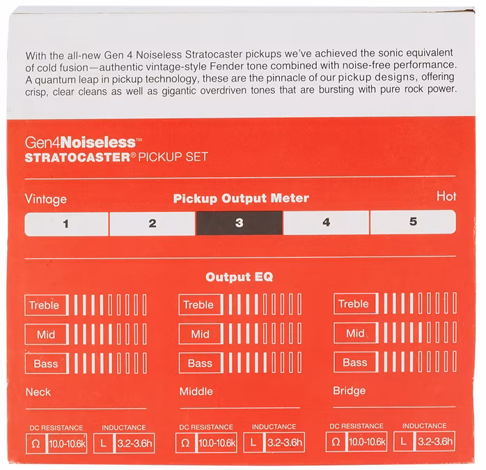 Fender Gen 4 Noiseless Stratocaster - Set snímačů pro elektrickou kytaru