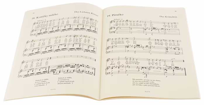 KN Moravská lidová poezie v písních - Leoš Janáček - Noty pro klavír