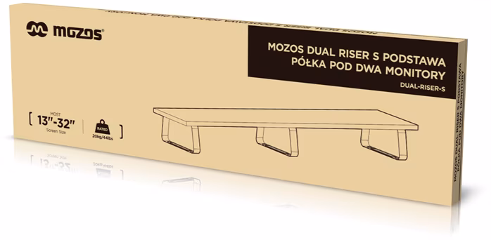 Mozos DUAL-RISER-S - Podstavec pod monitor