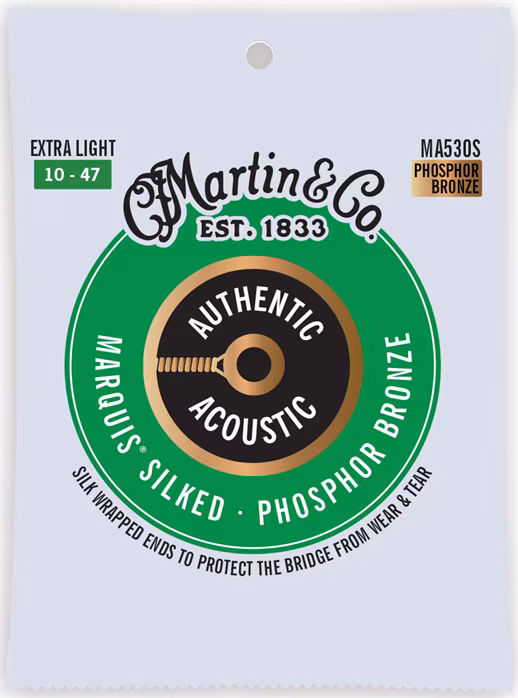 Martin Authentic Marquis 92/8 Phosphor Bronze Extra Light - Kovové struny pro akustickou kytaru