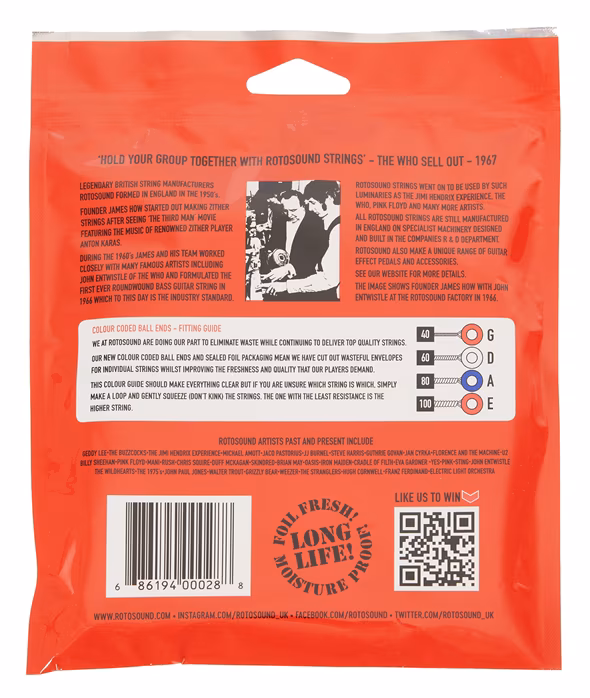 Rotosound SM77 - Struny pro baskytaru