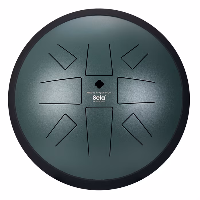 Sela 10" Melody Tongue Drum Dark Green - Tongue drum