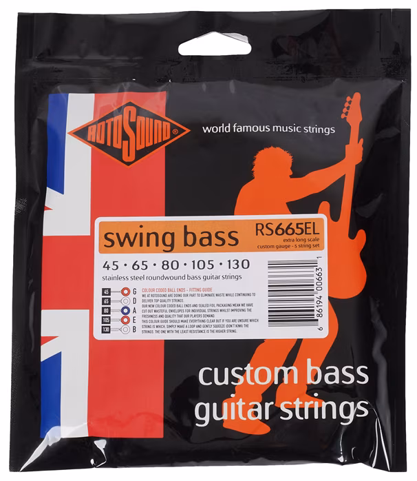 Rotosound RS665EL - Struny pro pětistrunnou baskytaru