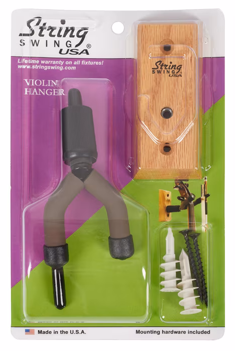 String-Swing Wall Mount Violin Hanger Oak - Věšák na housle