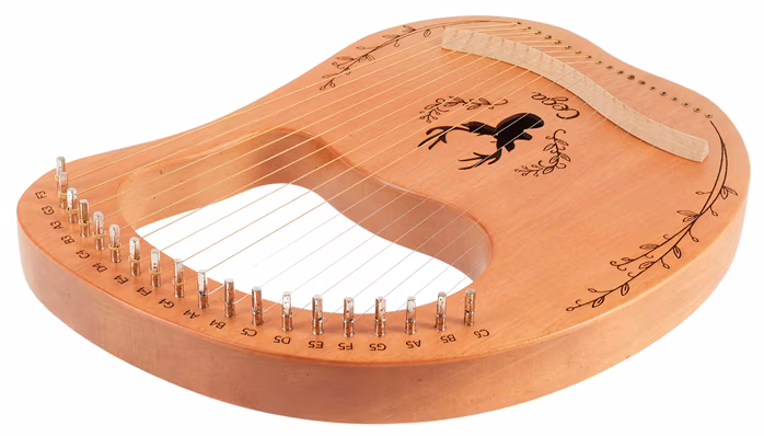 Cega Lyre Harp 19 Strings Natural - Lyra