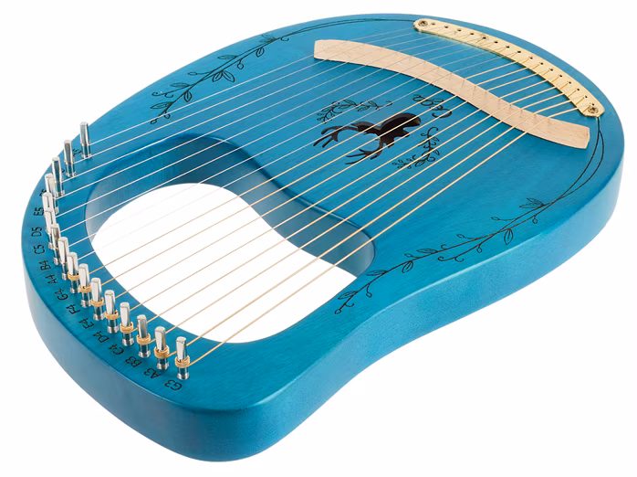 Cega Lyre Harp 16 Strings Blue - Lyra