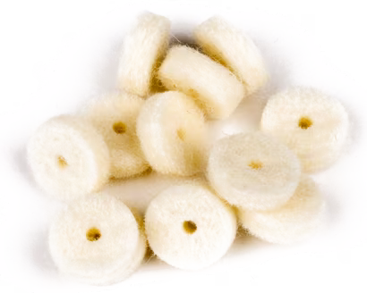 Fender White Strap Button Felt Washers - Podložky pod šrouby