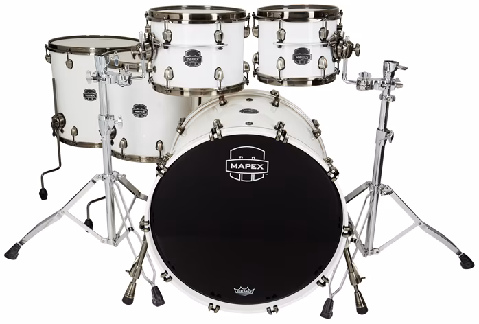 Mapex Saturn Evolution Polar White Lacquer - Bicí souprava