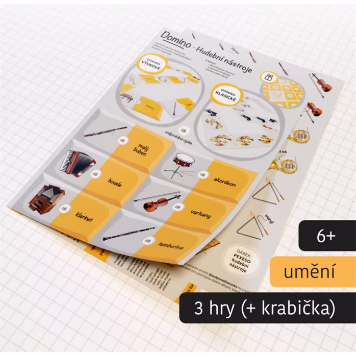 Zodpovědná výuka Domino: Hudební nástroje - Hudební nauka
