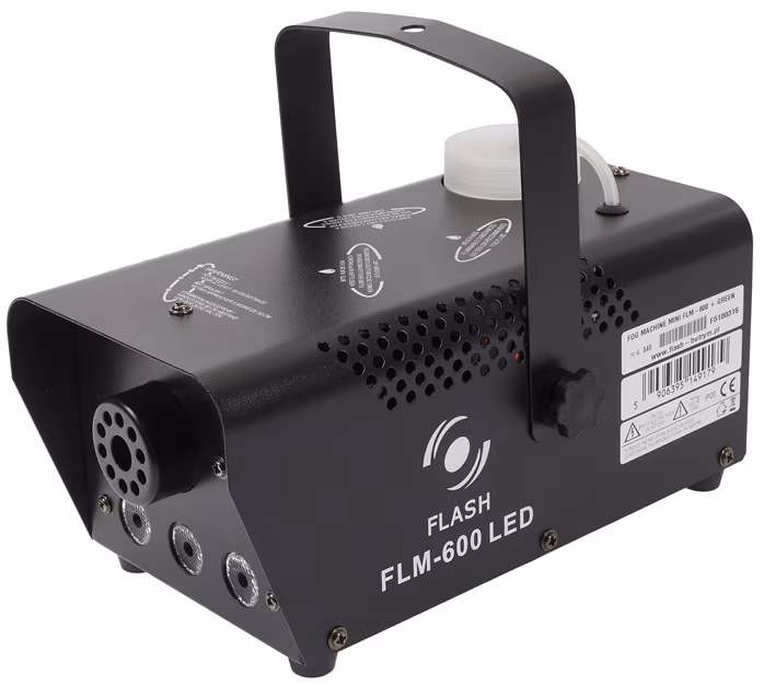 Flash FLM-600 MINI FOG MACHINE + Blue - Výrobník mlhy s LED