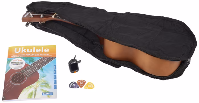 Cascha HH 3956 Soprano Ukulele Bundle Brown - Ukulele komplet