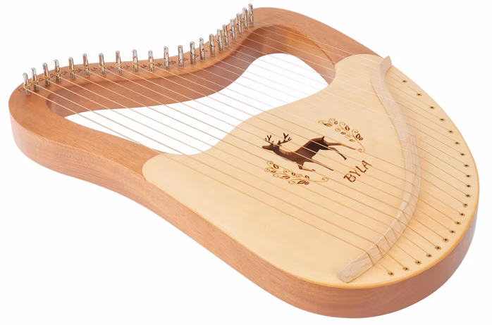 Byla Lyre Harp 21 Strings Coffee - Lyra