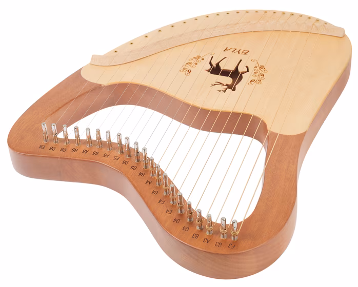 Byla Lyre Harp 21 Strings Coffee - Lyra