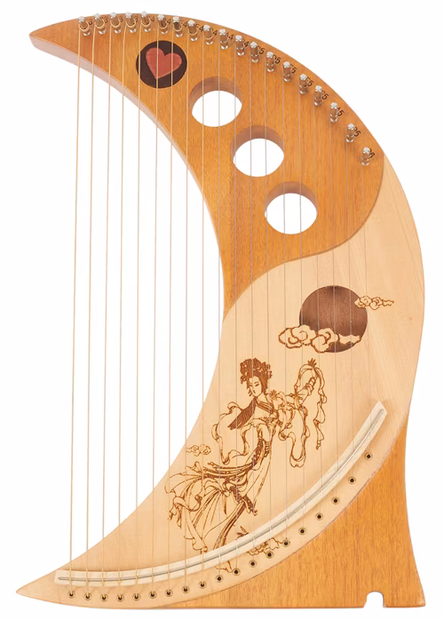 Cega Moon Harp 19 Strings Natural - Harfa