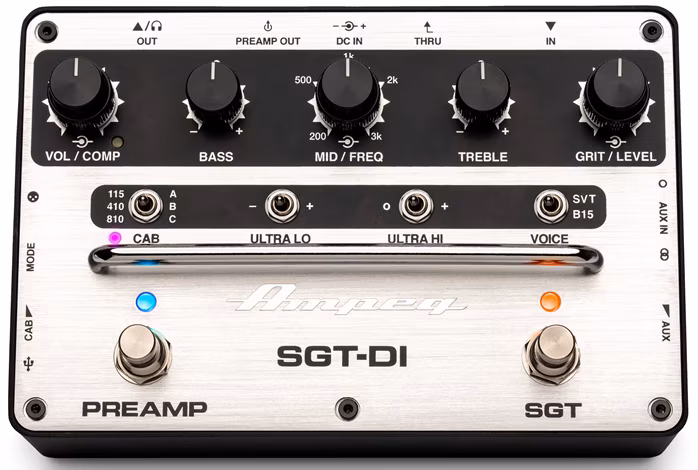 Ampeg SGT-DI - Baskytarový předzesilovač a DI Box