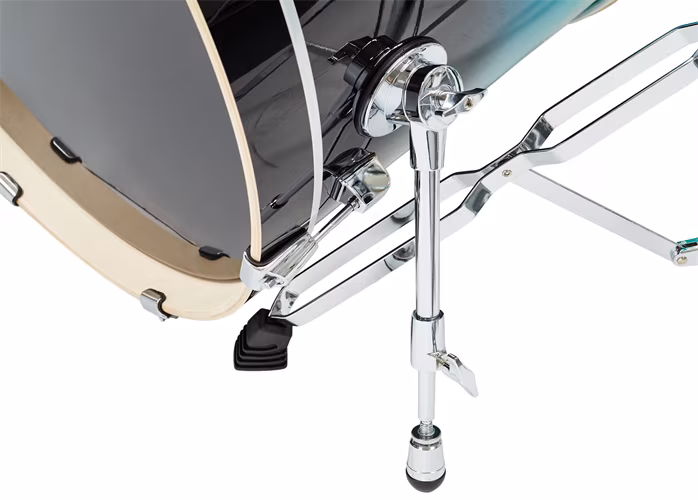 Polmuz Drums Birch Model 3 Blue to Black Fade Rock Set - Bicí souprava