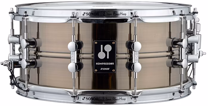 Sonor 14" x 6,5" Kompressor Black Nickel Plated Brass - Snare bubínek