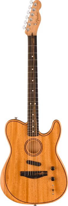 Fender American Acoustasonic Telecaster All-Mahogany EB NA - Elektroakustická hybridní kytara