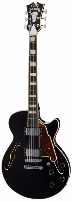 D'Angelico Single Cutaway Black Flake - Semiakustická kytara