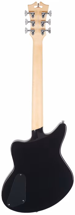 D'Angelico Offset Semi-Hollow Black Flake - Semiakustická kytara