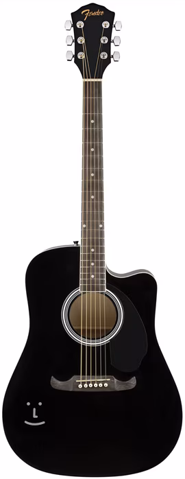 Fender FA-125CE WN BK v2 - Elektroakustická kytara