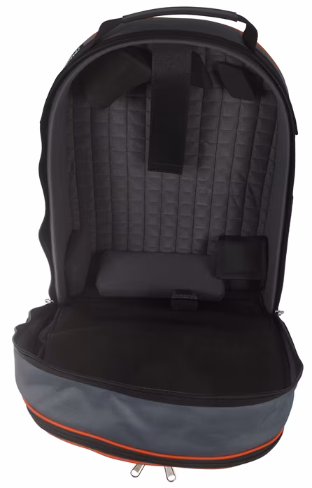 Marcus Bonna MB Backpack Bag, Black/Grey Nylon, Orange Piping, Bell Protector  - Pouzdro na lesní roh