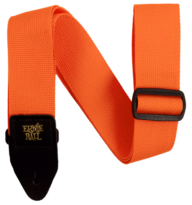 Ernie Ball Polypro Strap Orange & Black - Kytarový popruh