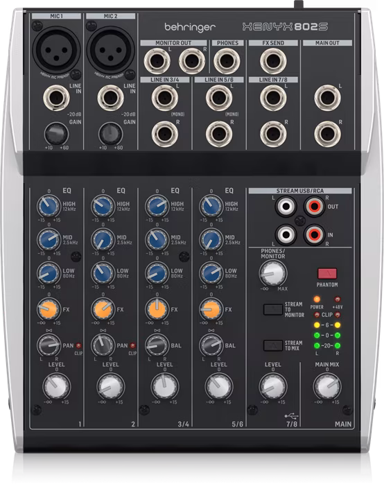 Behringer XENYX 802S - Analogový mixážní pult