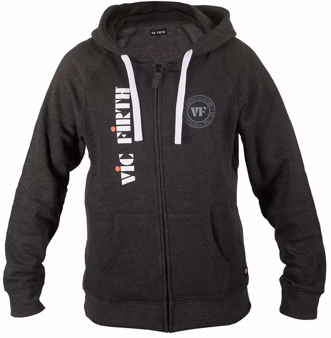 Vic Firth Zip Up Logo Hoodie S - Mikina