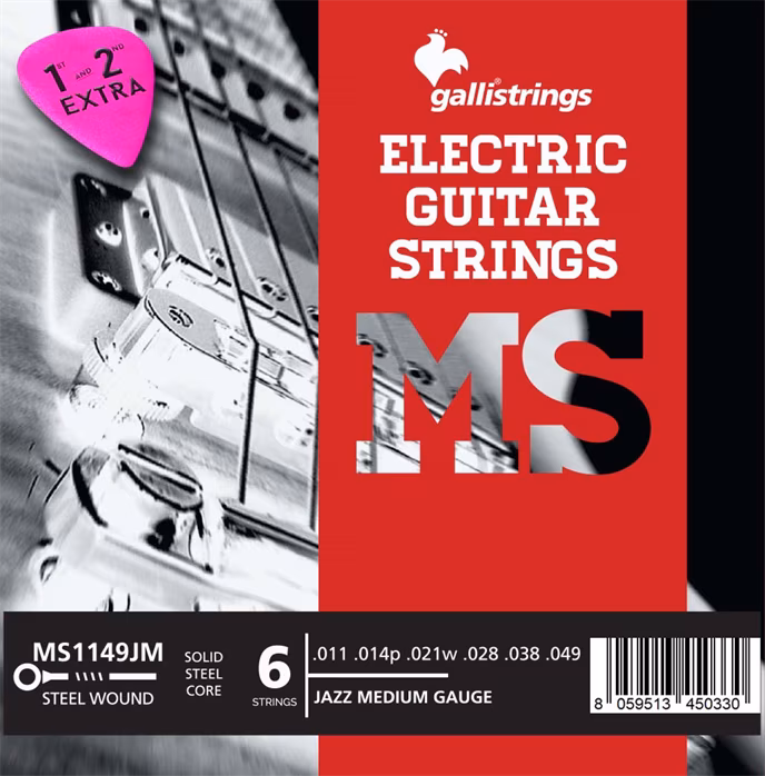 Galli MS1149JM Steel Jazz Medium - Struny pro elektrickou kytaru