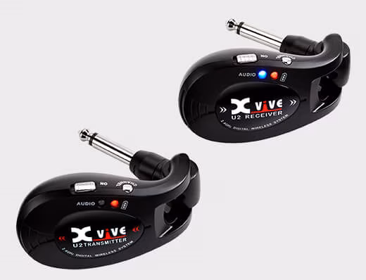Xvive U2 Bundle, 2 x Transmitter + 1 x Receiver - Black - Kytarový/baskytarový bezdrátový set