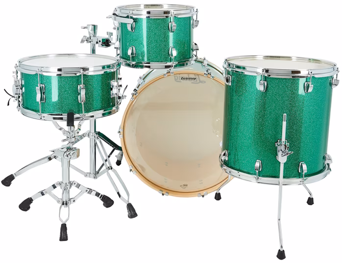Ludwig Continental Green Sparkle - Bicí souprava