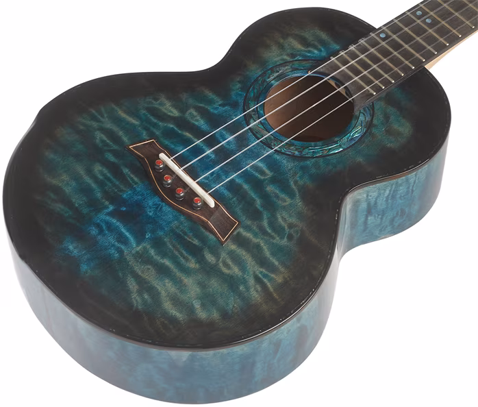 Flight A10QM Aqua Blue - Akustické ukulele
