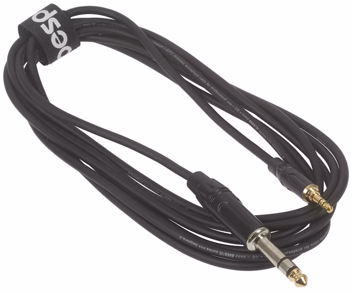 Bespeco ROCKIT Stereo Cable Jack 3,5 TRS - Jack TRS 3 m - Propojovací kabel
