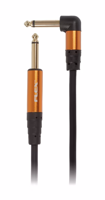 Tanglewood Flex Cable Rubber Black 6 m Angled - Nástrojový kabel