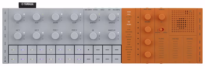Yamaha SEQTRAK ORANGE - Syntezátor, Groovebox, Sampler