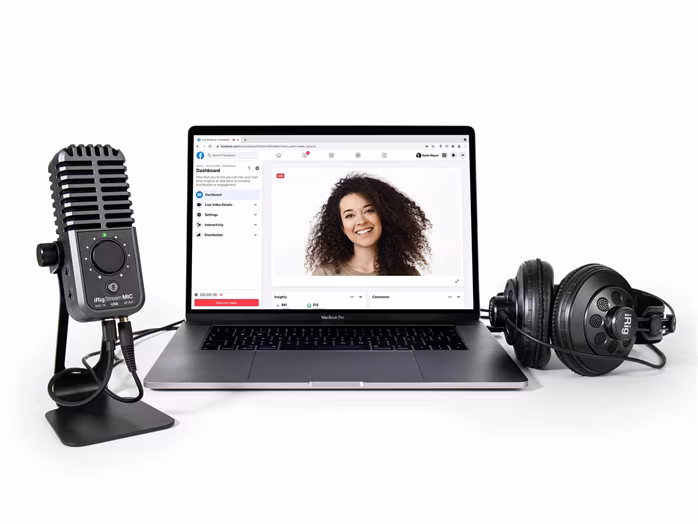IK Multimedia iRig Stream Mic USB - USB kondenzátorový mikrofon