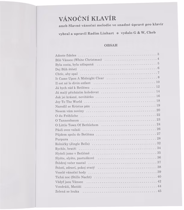 KN Vánoční klavír - Noty pro klavír