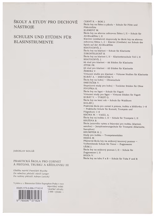 KN Praktická škola pro cornet a pistons, trubku a křídlovku 3 - Škola hry na trubku