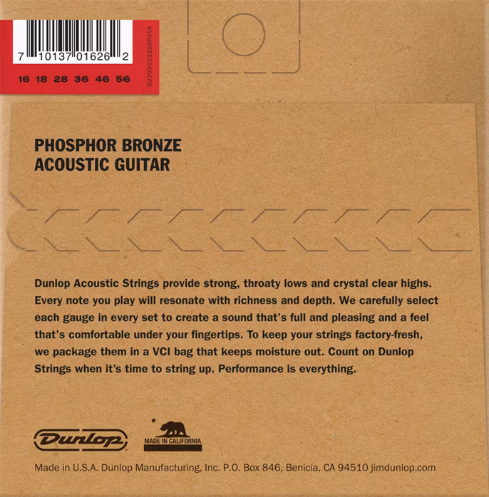 Dunlop DU DOP1656 - Struny pro resonator