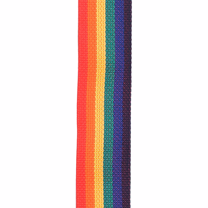 D'Addario Polypropylene Guitar Strap Rainbow - Kytarový popruh